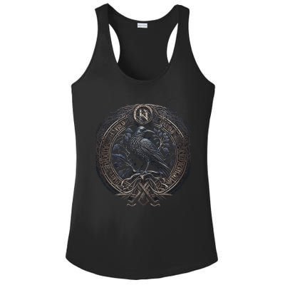 Norse Culture And Norsemen OdinS Raven Northman Valhalla Norse Mythology Ladies PosiCharge Competitor Racerback Tank