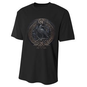 Norse Culture And Norsemen OdinS Raven Northman Valhalla Norse Mythology Performance Sprint T-Shirt