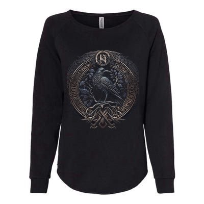 Norse Culture And Norsemen OdinS Raven Northman Valhalla Norse Mythology Womens California Wash Sweatshirt