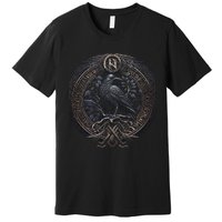 Norse Culture And Norsemen OdinS Raven Northman Valhalla Norse Mythology Premium T-Shirt