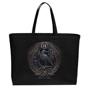 Norse Culture And Norsemen OdinS Raven Northman Valhalla Norse Mythology Cotton Canvas Jumbo Tote