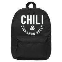 Nebraska Chili And Cinnamon Rolls State Food Souvenir Gift 16 in Basic Backpack