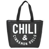 Nebraska Chili And Cinnamon Rolls State Food Souvenir Gift Zip Tote Bag