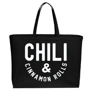 Nebraska Chili And Cinnamon Rolls State Food Souvenir Gift Cotton Canvas Jumbo Tote