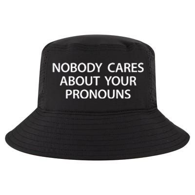 Nobody Cares About Your Pronouns Cool Comfort Performance Bucket Hat