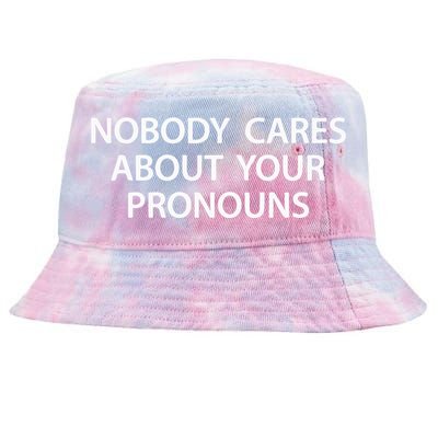 Nobody Cares About Your Pronouns Tie-Dyed Bucket Hat