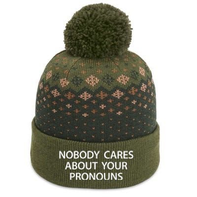 Nobody Cares About Your Pronouns The Baniff Cuffed Pom Beanie