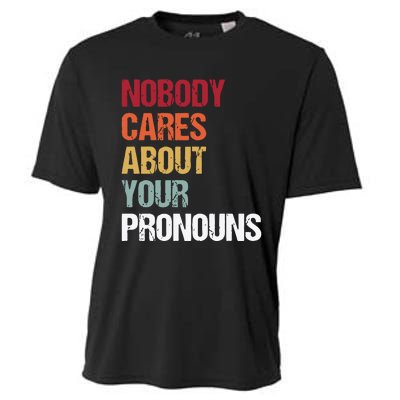 Nobody Cares About Your Pronouns Cooling Performance Crew T-Shirt