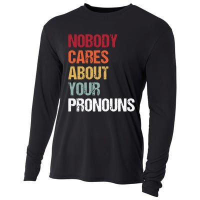 Nobody Cares About Your Pronouns Cooling Performance Long Sleeve Crew