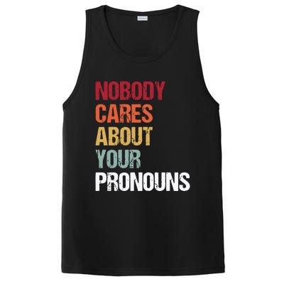 Nobody Cares About Your Pronouns PosiCharge Competitor Tank