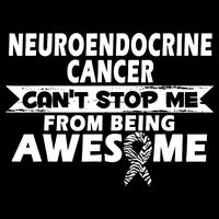 Neuroendocrine Cancer Awareness With Zebra Ribbon Baby Bodysuit