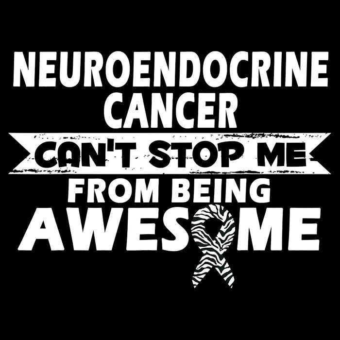 Neuroendocrine Cancer Awareness With Zebra Ribbon Baby Bodysuit