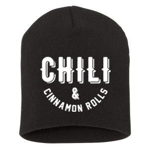 Nebraska Chili And Cinnamon Rolls State Food Souvenir Gift Short Acrylic Beanie