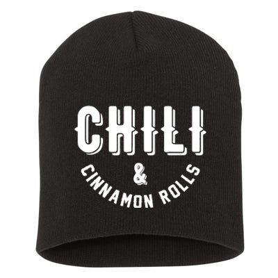 Nebraska Chili And Cinnamon Rolls State Food Souvenir Gift Short Acrylic Beanie