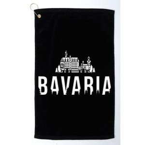 Neuschwanstein Castle And Forest Bavaria Germany Souvenir Platinum Collection Golf Towel