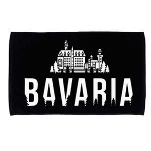 Neuschwanstein Castle And Forest Bavaria Germany Souvenir Microfiber Hand Towel