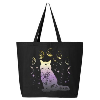 Nonbinary Cat Astronomy Non Binary Enby Lgbt  25L Jumbo Tote