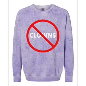 No Clowns Allowed Colorblast Crewneck Sweatshirt