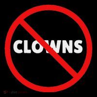 No Clowns Allowed Drawstring Bag