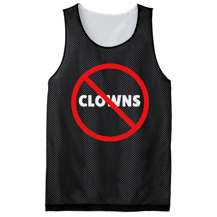 No Clowns Allowed Mesh Reversible Basketball Jersey Tank