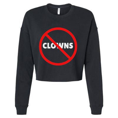 No Clowns Allowed Cropped Pullover Crew