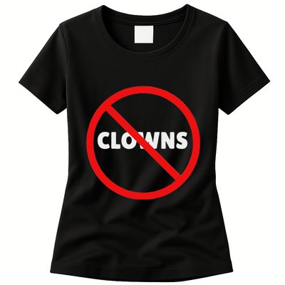 No Clowns Allowed Womens T-Shirt