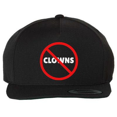 No Clowns Allowed Wool Snapback Cap