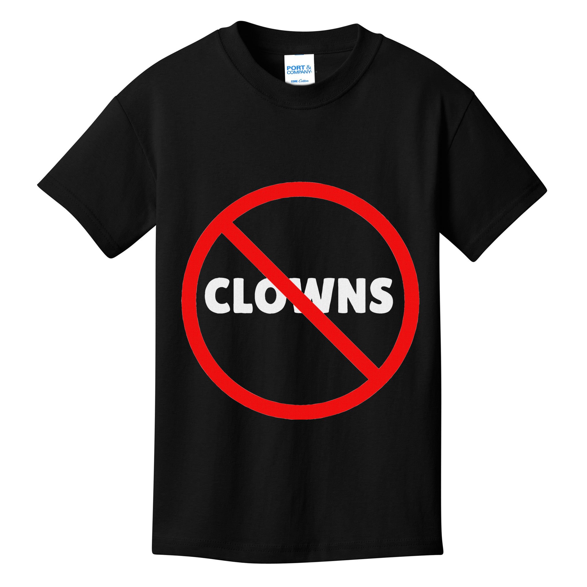 No Clowns Allowed Kids T-Shirt