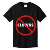 No Clowns Allowed Kids T-Shirt