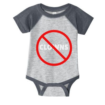 No Clowns Allowed Infant Baby Jersey Bodysuit