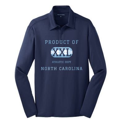 North Carolina Athletic Department Silk Touch Performance Long Sleeve Polo