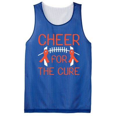 Ney Cancer Awareness Cheer For The Cure Football Gift Funny Gift Mesh Reversible Basketball Jersey Tank