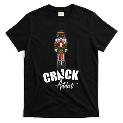 Nutcracker Crack Addict Funny Christmas Dirty Joke Gag Gift T-Shirt