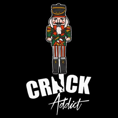 Nutcracker Crack Addict Funny Christmas Dirty Joke Gag Gift T-Shirt