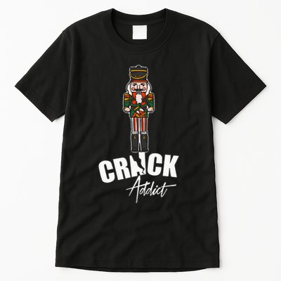 Nutcracker Crack Addict Funny Christmas Dirty Joke Gag Gift Tall T-Shirt