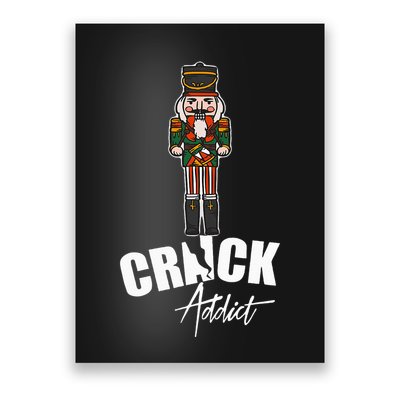 Nutcracker Crack Addict Funny Christmas Dirty Joke Gag Gift Poster
