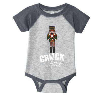 Nutcracker Crack Addict Funny Christmas Dirty Joke Gag Gift Infant Baby Jersey Bodysuit