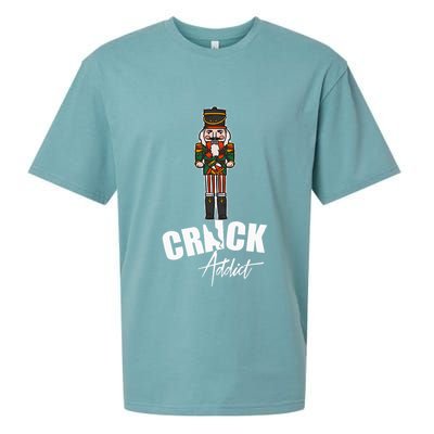 Nutcracker Crack Addict Funny Christmas Dirty Joke Gag Gift Sueded Cloud Jersey T-Shirt