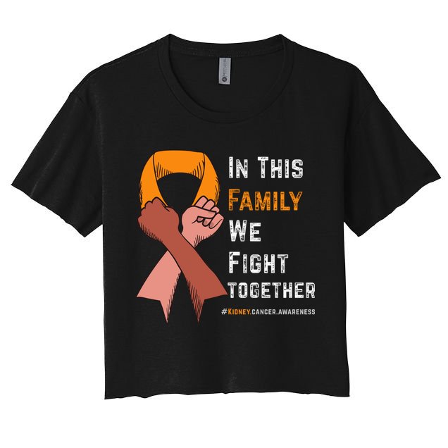 Ney Cancer Awareness In This Family We Fight Together Cool Gift Crop Top