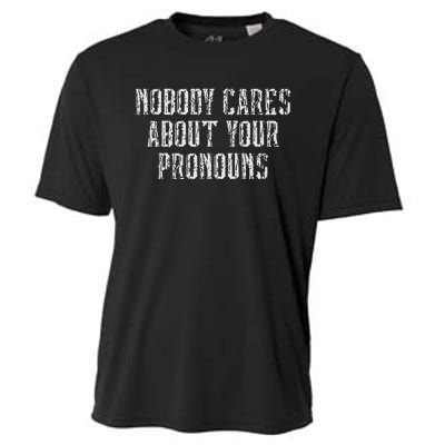 Nobody Cares About Your Pronouns Cooling Performance Crew T-Shirt