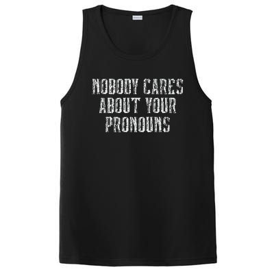 Nobody Cares About Your Pronouns PosiCharge Competitor Tank