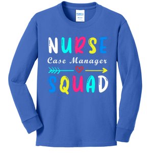 Nurse Case Ager Squad Funny Nurse Profession Nursing Cute Gift Kids Long Sleeve Shirt