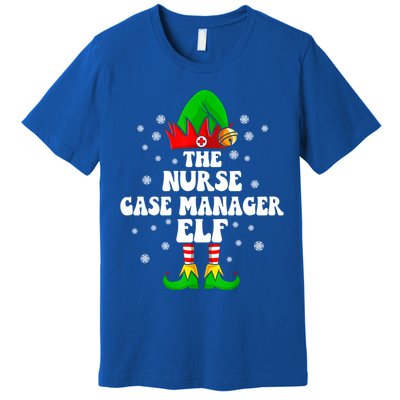 Nurse Case Ager Elf Nursing Christmas Costume Gift Premium T-Shirt