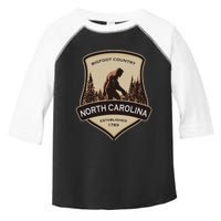 North Carolina And A Bigfoot Or A Sasquatch Toddler Fine Jersey T-Shirt