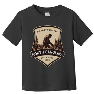 North Carolina And A Bigfoot Or A Sasquatch Toddler T-Shirt