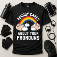 Nobody Cares About Your Pronouns Cooling Performance Crew T-Shirt