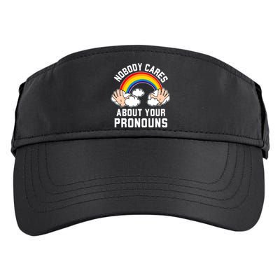 Nobody Cares About Your Pronouns Adult Drive Performance Visor