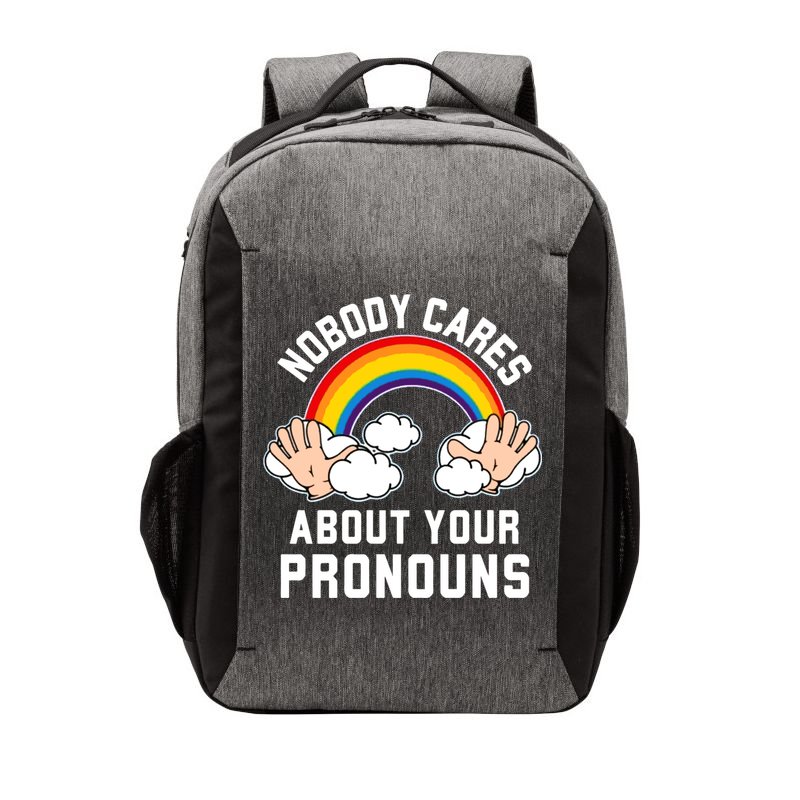 Nobody Cares About Your Pronouns Vector Backpack