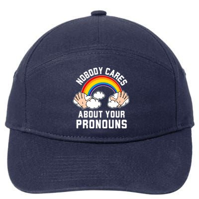 Nobody Cares About Your Pronouns 7-Panel Snapback Hat