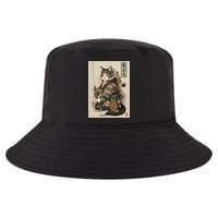 Ninja Cat Anime Style Samurai Cat Cool Comfort Performance Bucket Hat